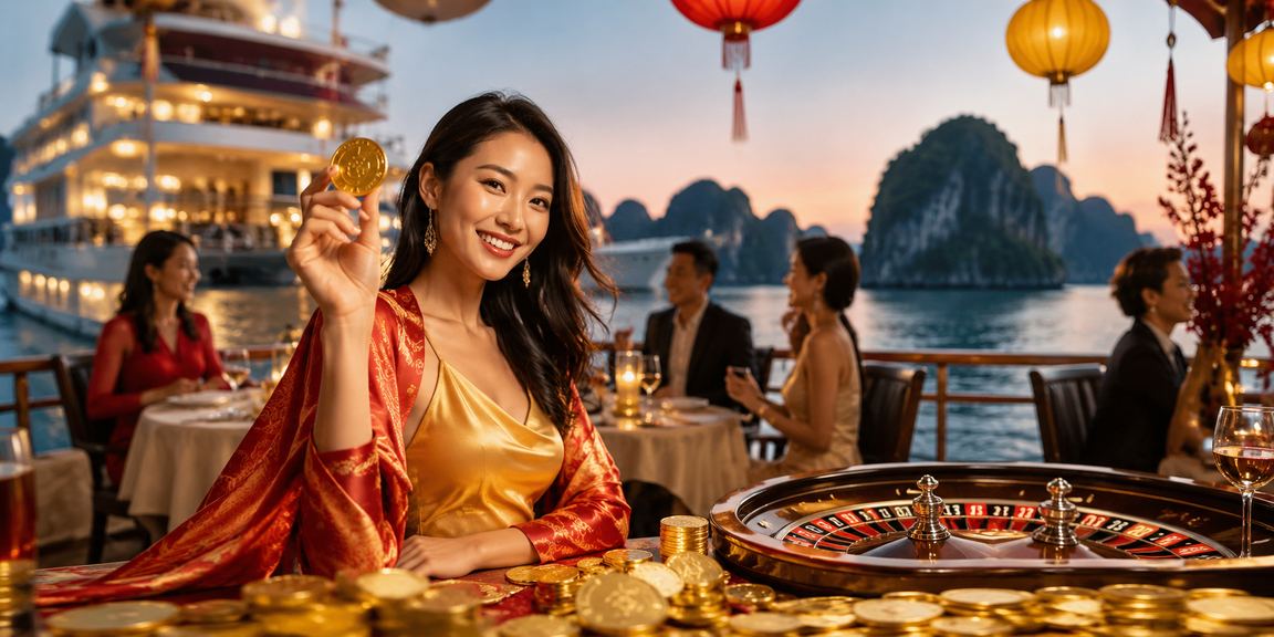 Sảnh chơi roulette tại Hạ Long Bay
